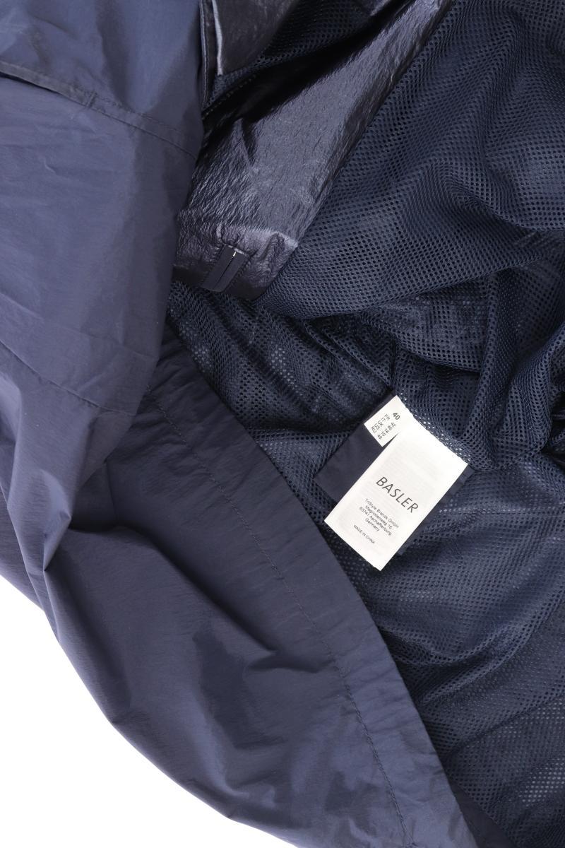 Basler Übergangsmantel Gr. 40 blau aus Polyester
