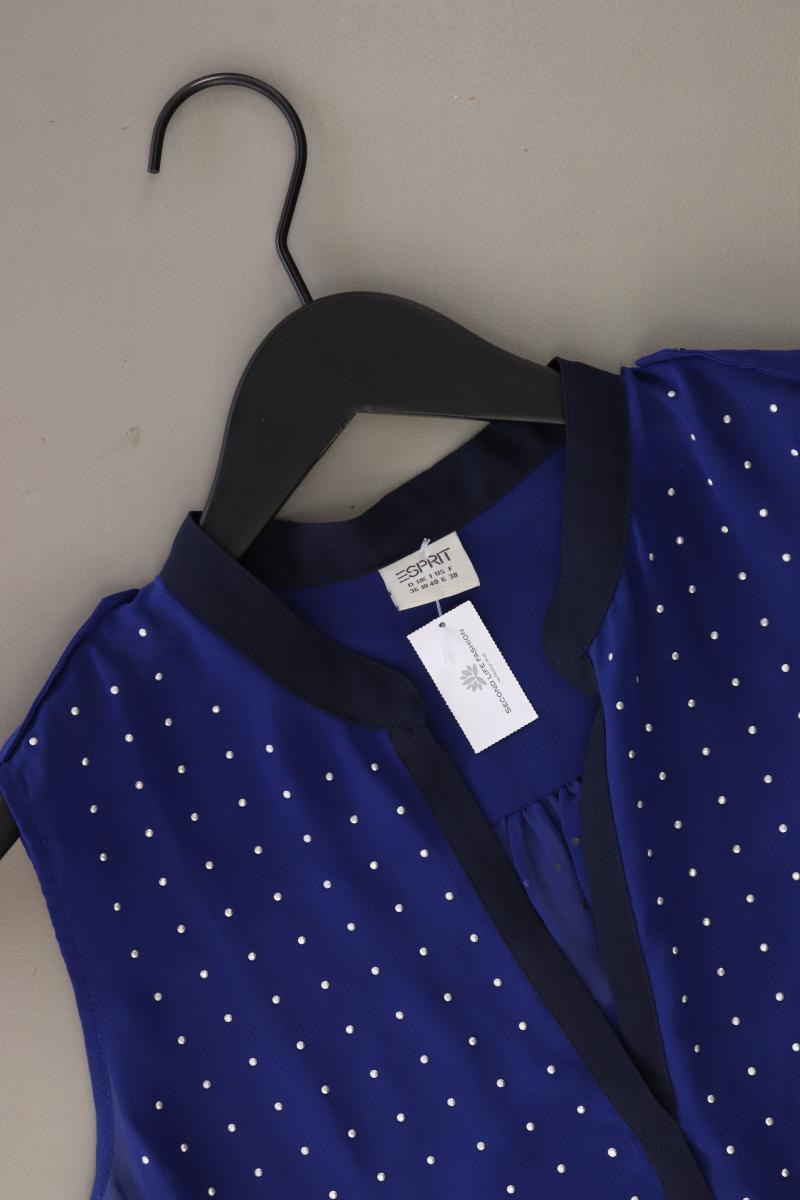Esprit Ärmellose Bluse Gr. 36 blau aus Polyester