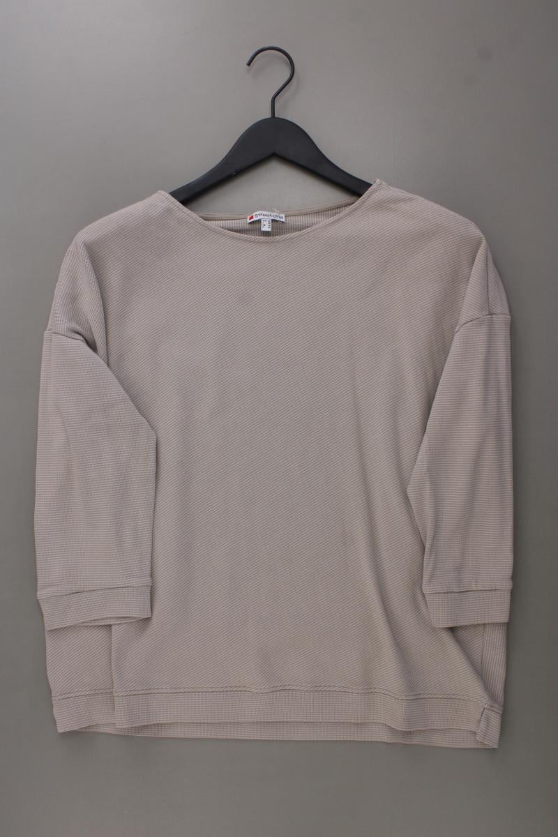 Street One Feinstrickpullover Gr. 44 neuwertig grau aus Baumwolle