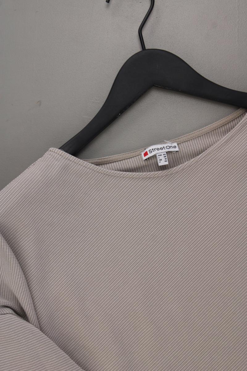 Street One Feinstrickpullover Gr. 44 neuwertig grau aus Baumwolle