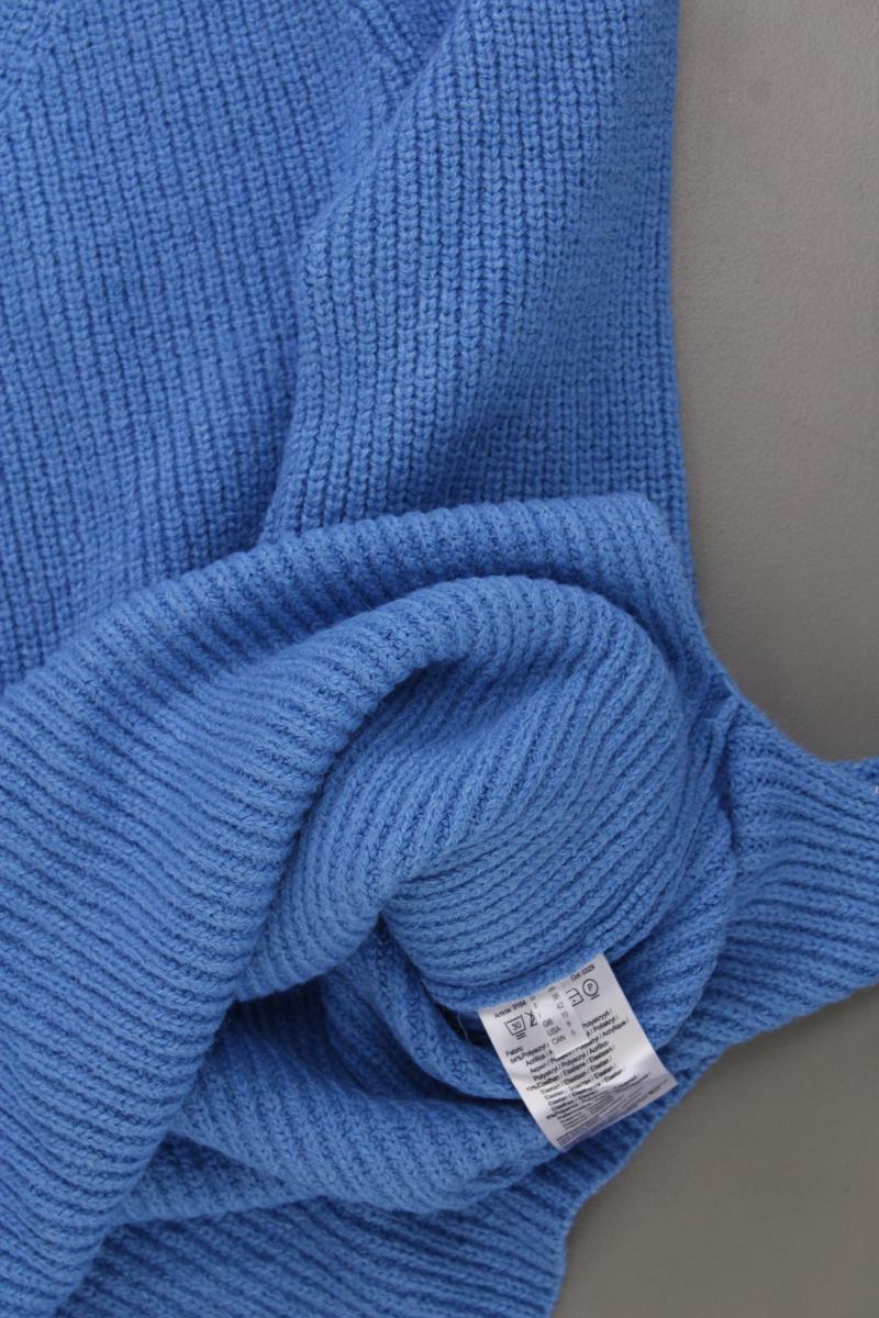 More&More Grobstrickpullover Gr. 36 blau aus Polyacryl