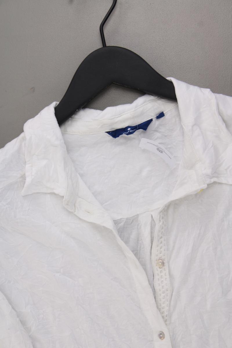 Tom Tailor Longsleeve-Shirt Gr. L Langarm weiß aus Polyester