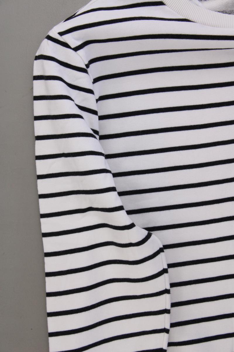 Esprit Langarmpullover Gr. L gestreift weiß aus Baumwolle
