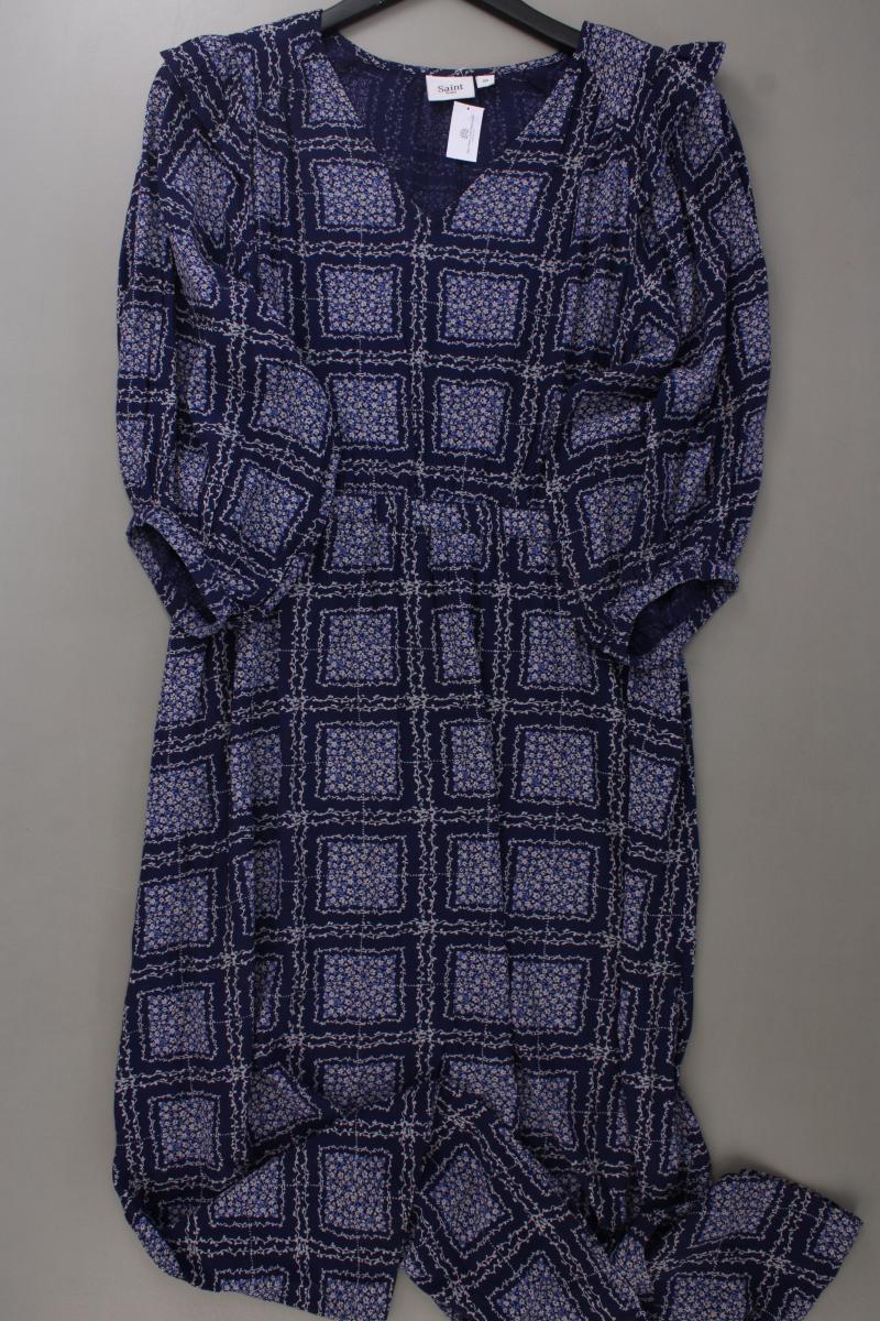Saint Tropez Maxikleid Gr. M neuwertig 3/4 Ärmel blau aus Viskose
