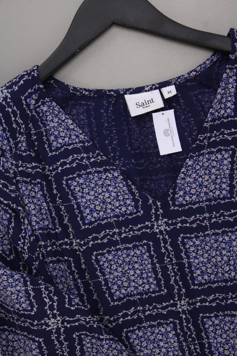 Saint Tropez Maxikleid Gr. M neuwertig 3/4 Ärmel blau aus Viskose