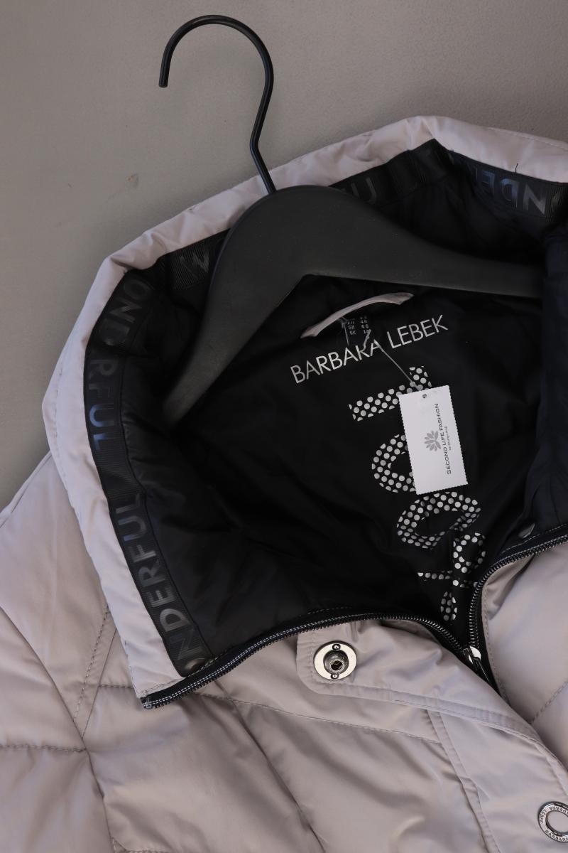 BARBARA LEBEK Winterjacke Gr. 40 grau aus Polyester
