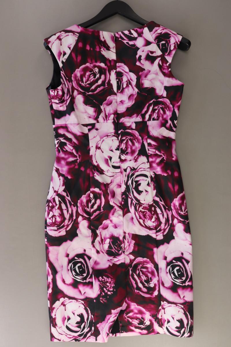 Vera Mont Bleistiftkleid Gr. 38 mit Blumenmuster Kurzarm lila aus Polyester