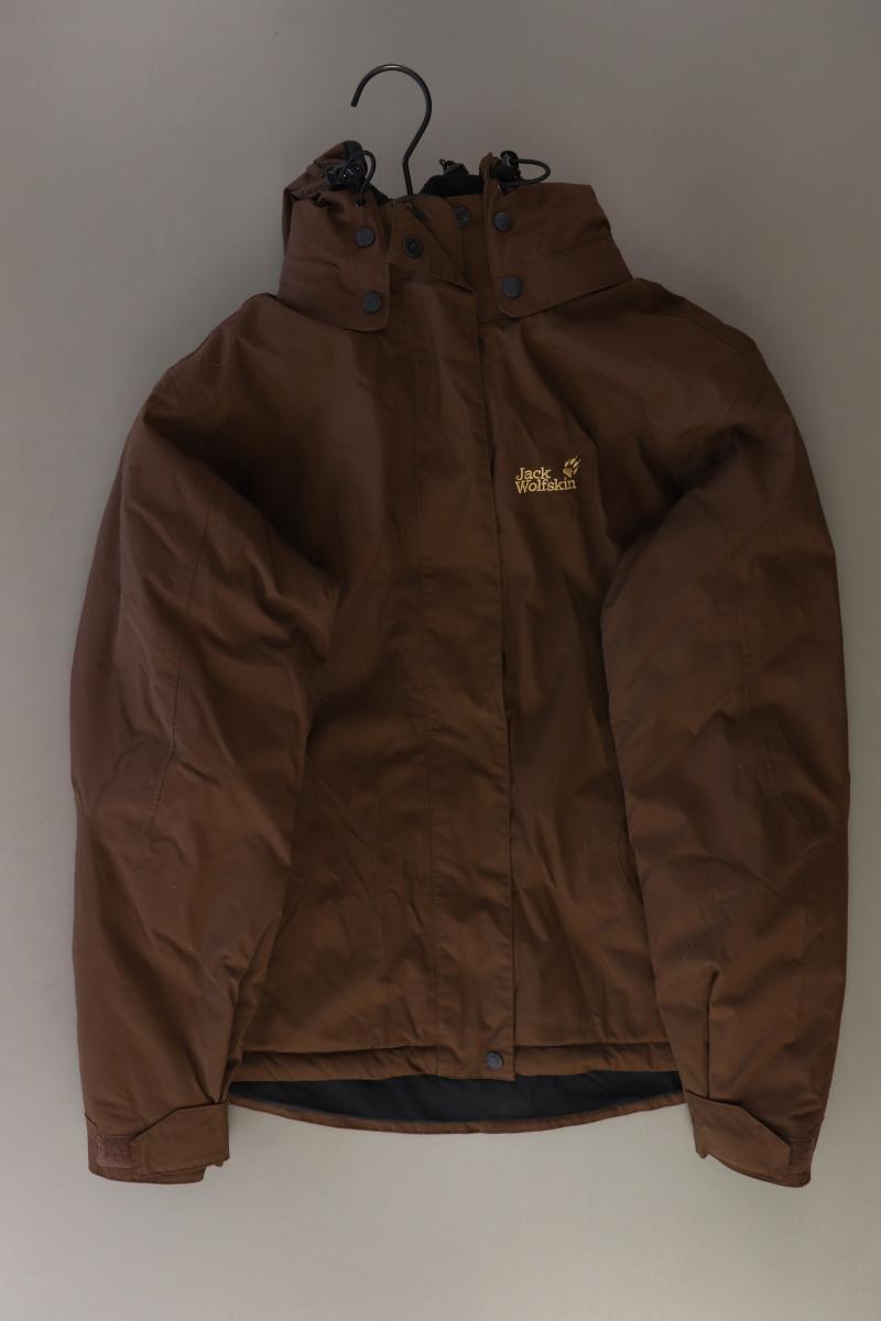 Jack Wolfskin Kapuzenjacke Gr. M braun aus Polyester