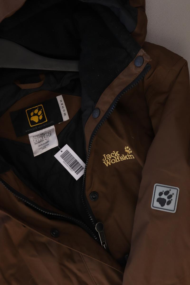 Jack Wolfskin Kapuzenjacke Gr. M braun aus Polyester