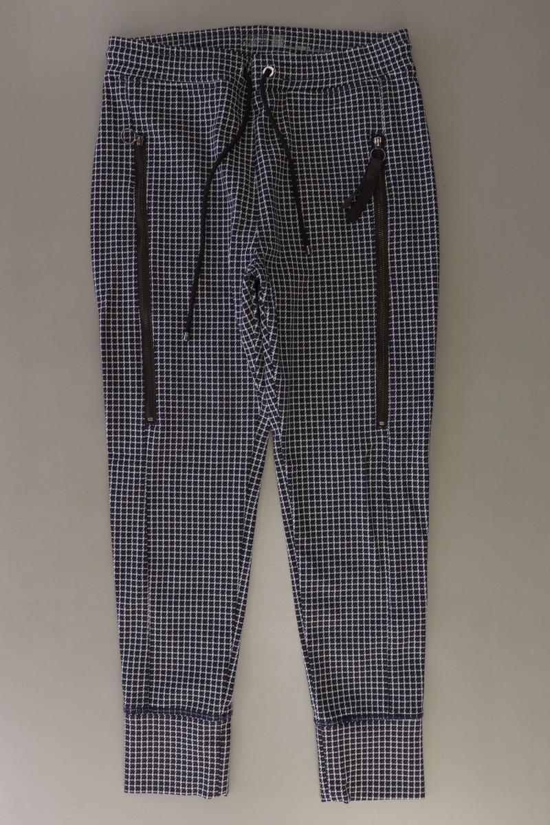 MAC Stoffhose Gr. 36 hahnentritt blau aus Polyamid