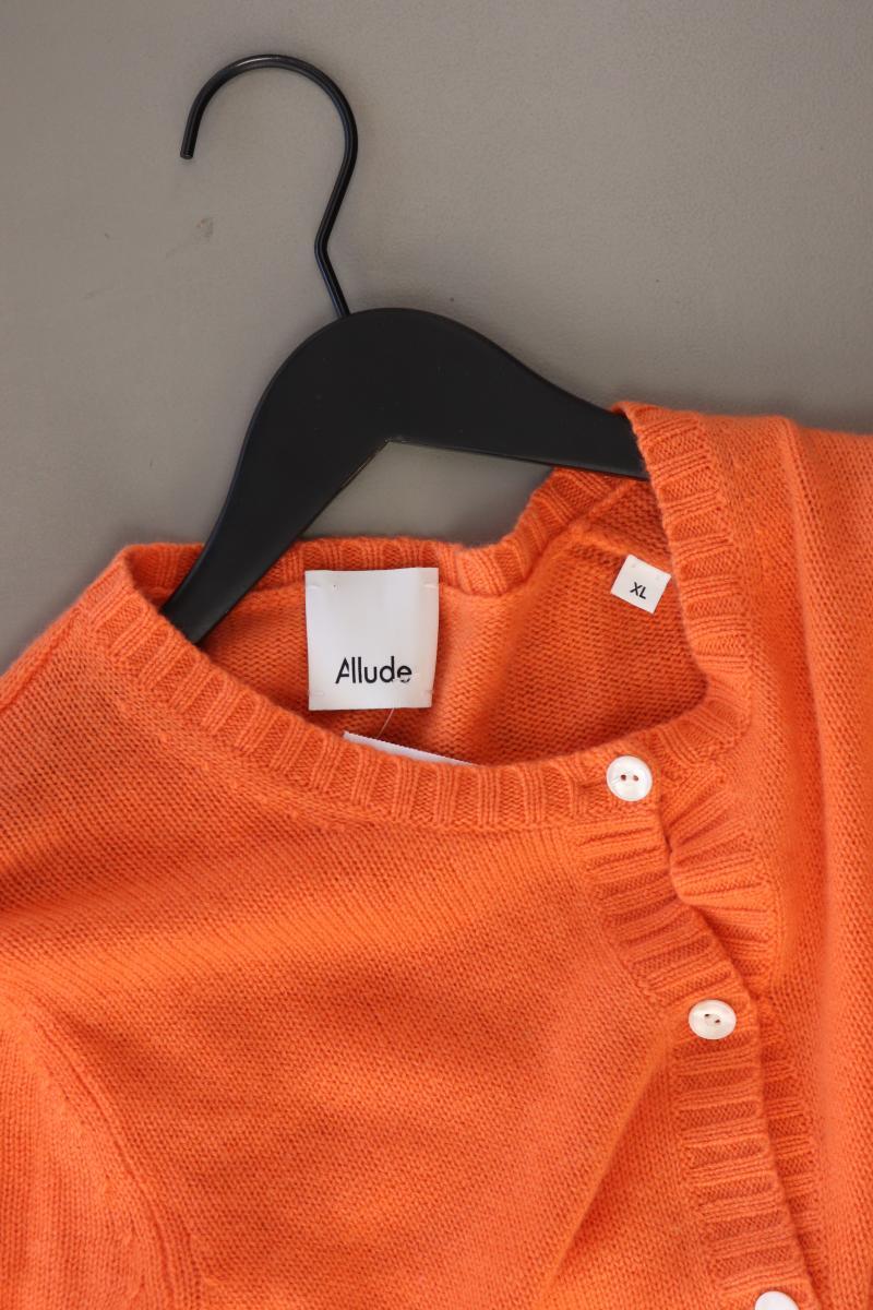 Allude Strickjacke Gr. XL Langarm orange