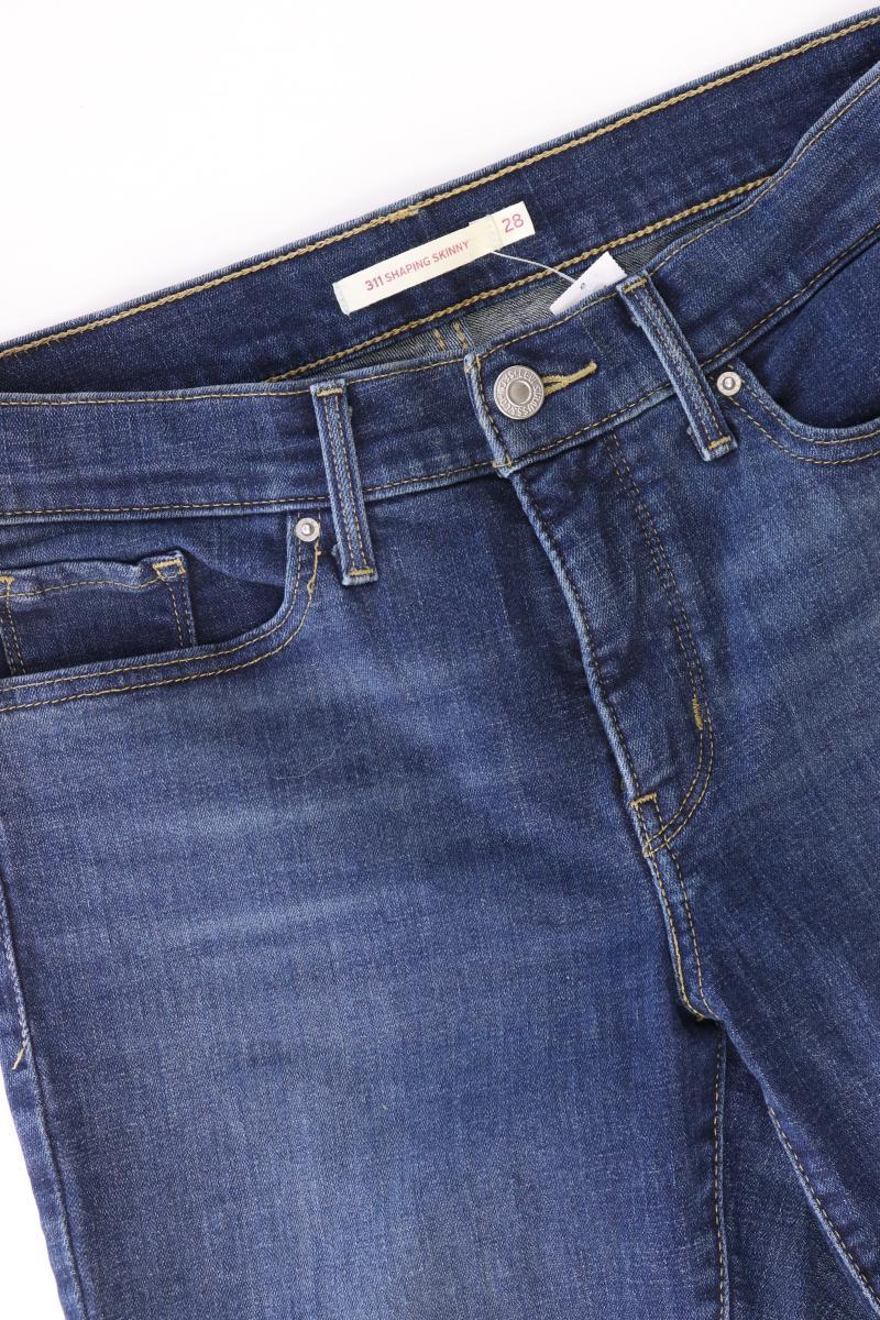 Levi's Skinny Jeans Gr. W28/L30 Modell 311 Shaping Skinny blau aus Baumwolle