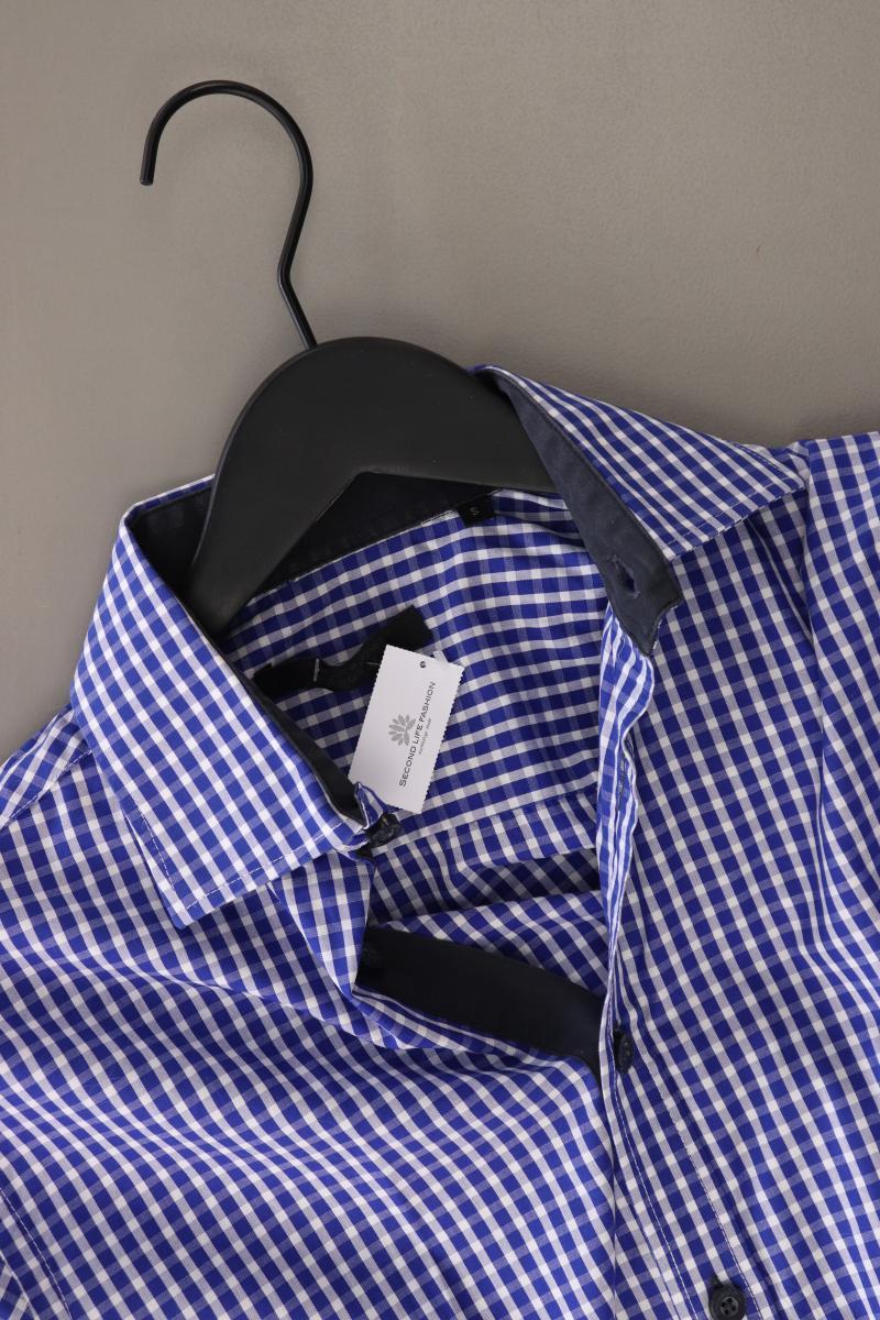 Jack & Jones Karohemd für Herren Gr. S kariert Langarm blau aus Baumwolle