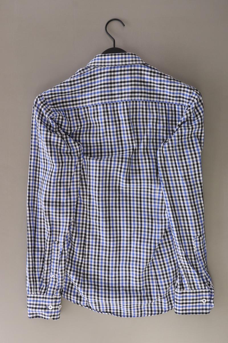 Jack & Jones Karohemd für Herren Gr. S kariert Langarm blau aus Baumwolle