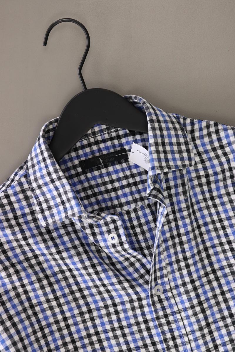 Jack & Jones Karohemd für Herren Gr. S kariert Langarm blau aus Baumwolle