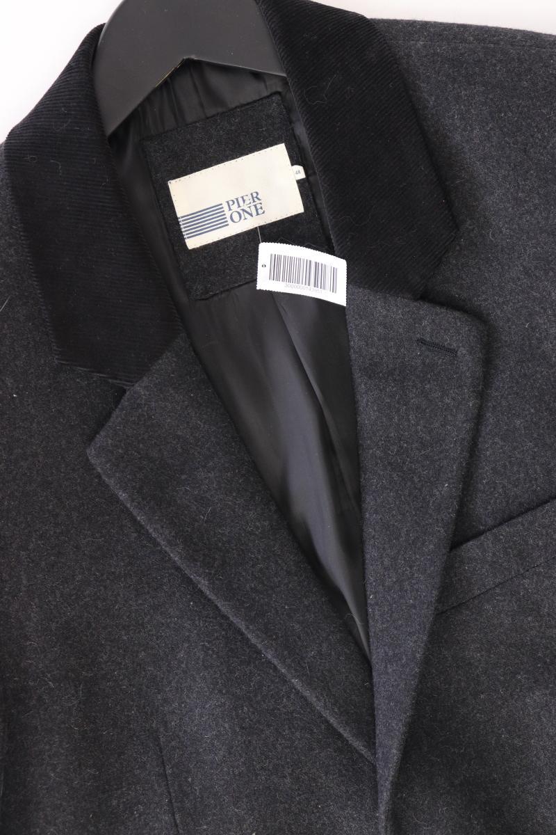 Pier One Wollsakko für Herren Gr. 48 grau