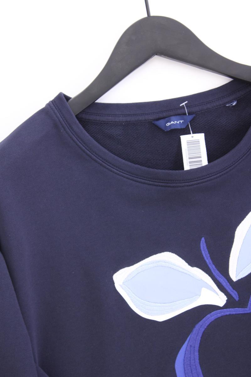 Gant Langarmpullover für Herren Gr. S blau aus Baumwolle