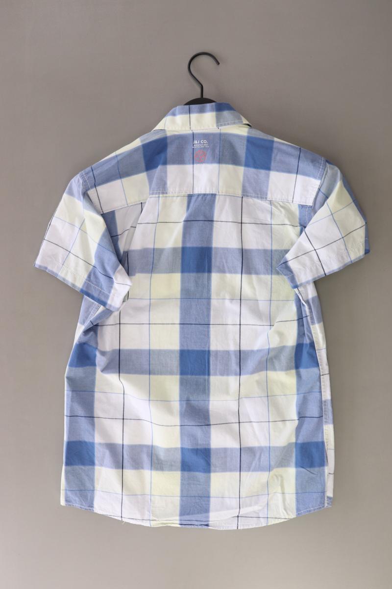 Jack & Jones Karohemd für Herren Gr. S kariert Kurzarm blau aus Baumwolle