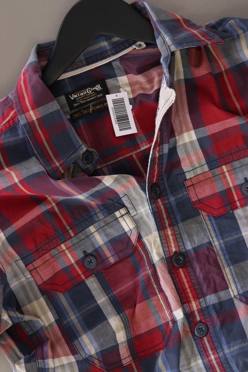 Jack & Jones Karohemd für Herren Gr. S kariert Kurzarm rot aus Baumwolle