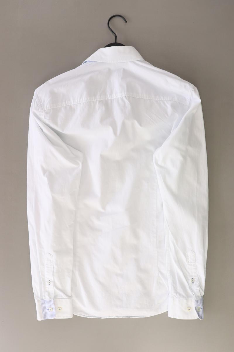 Jack & Jones Langarmhemd für Herren Gr. M weiß aus Baumwolle