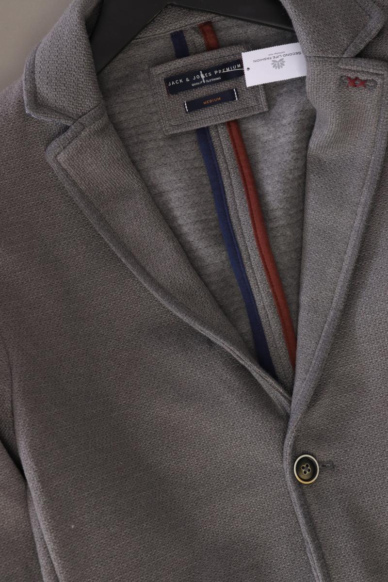 Jack & Jones Jerseysakko für Herren Gr. M grau aus Baumwolle