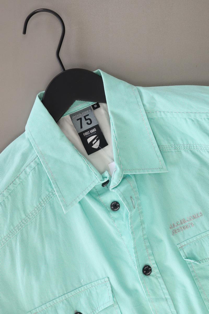 Jack & Jones Kurzarmhemd für Herren Gr. M grün aus Baumwolle
