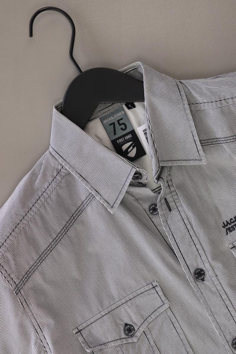 Jack & Jones Kurzarmhemd für Herren Gr. S grau aus Baumwolle