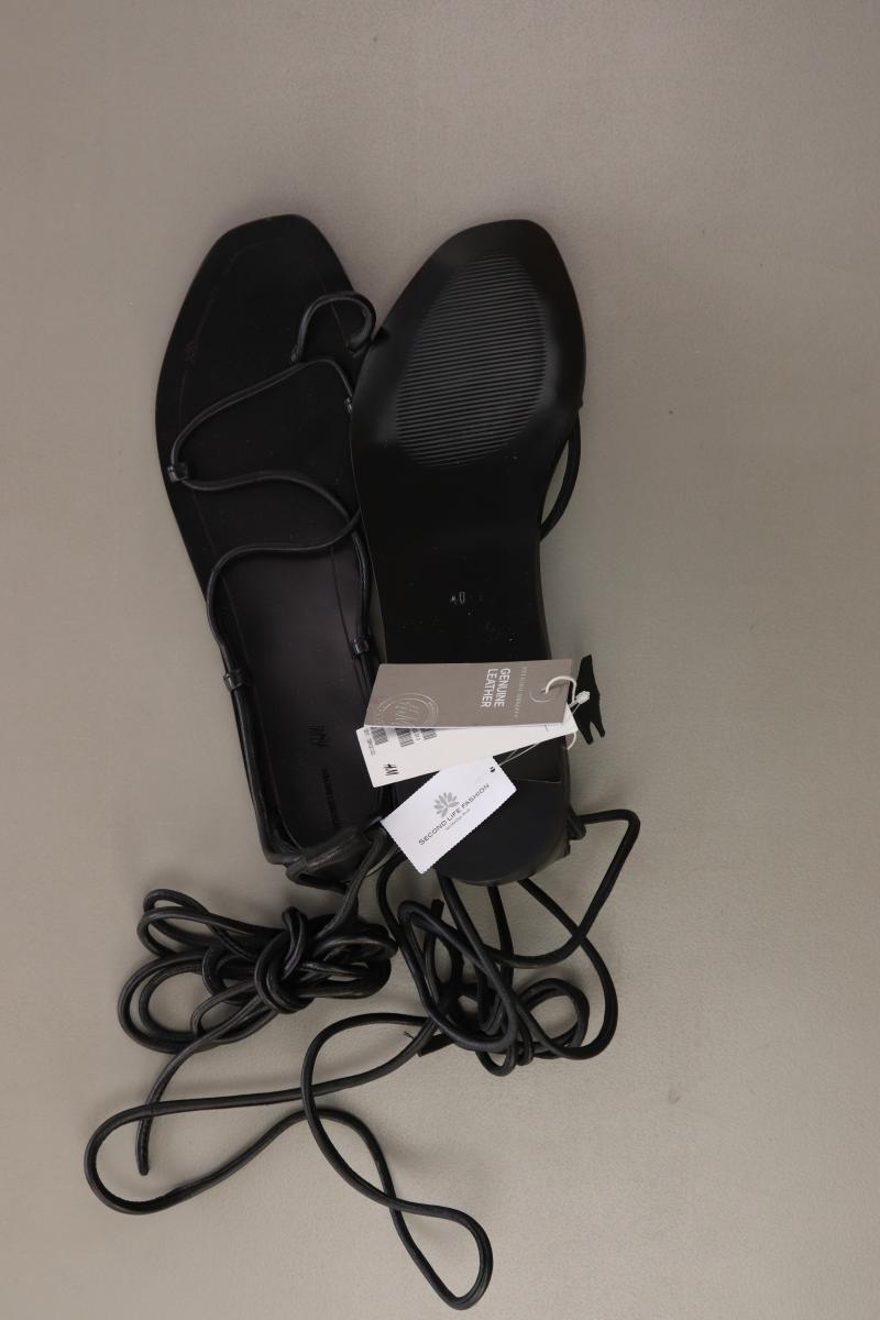 H&M Sandalen Gr. 40 neu mit Etikett schwarz aus Leder