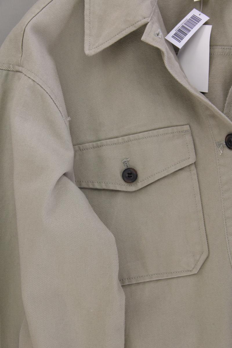 H&M Oversize Hemdjacke Gr. S neu mit Etikett grün aus Baumwolle