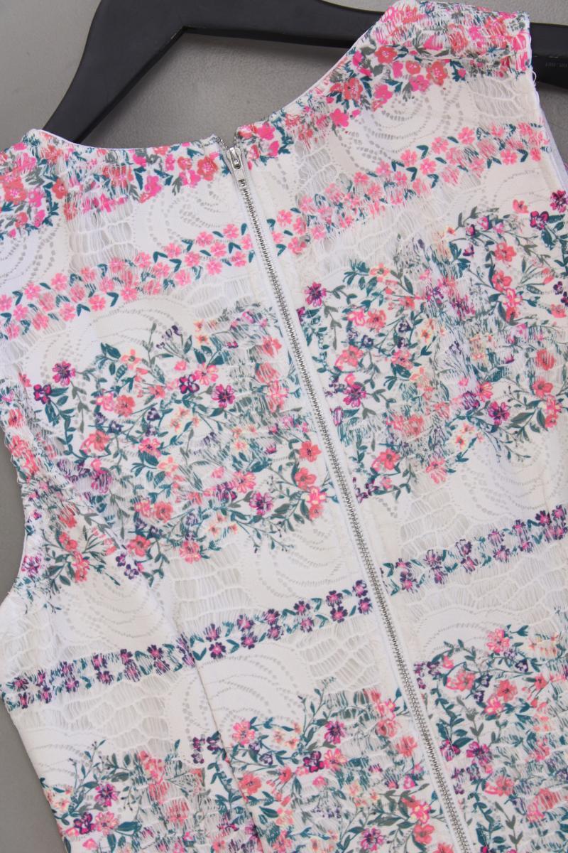 Apricot Midikleid Gr. S mit Blumenmuster Ärmellos mehrfarbig aus Polyester