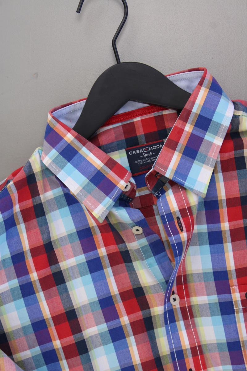 Casa Moda Karohemd für Herren Gr. Hemdgröße 43/44 kariert Kurzarm mehrfarbig