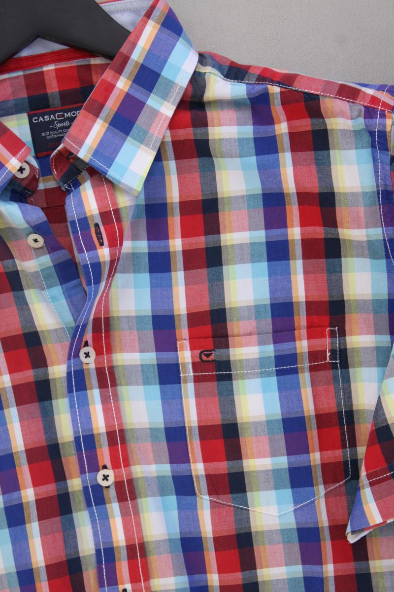 Casa Moda Karohemd für Herren Gr. Hemdgröße 43/44 kariert Kurzarm mehrfarbig
