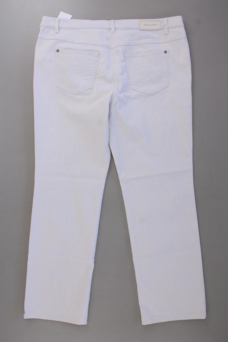 Gerry Weber Straight Jeans Gr. 44 Modell Irina grau aus Baumwolle