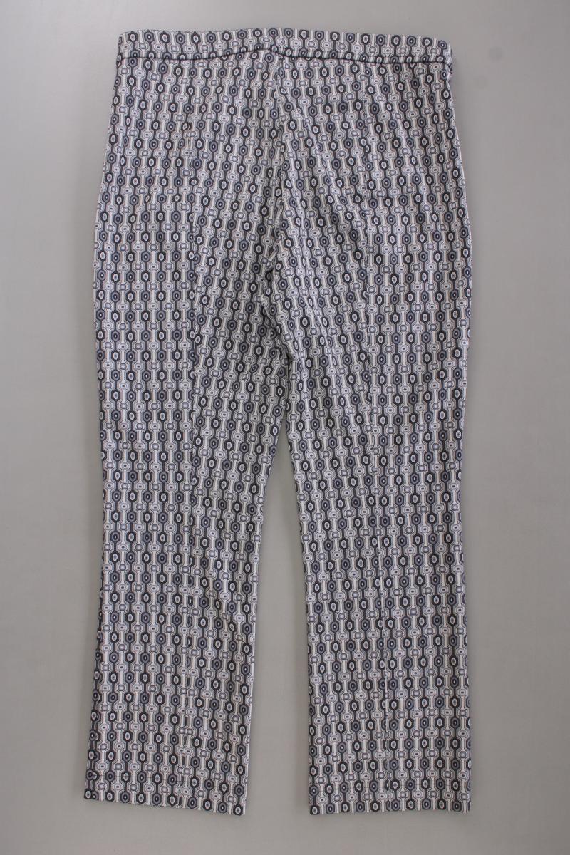 Raffaello Rossi Hose Gr. 42 geometrisches Muster neuwertig Modell Macy 7/8 grau