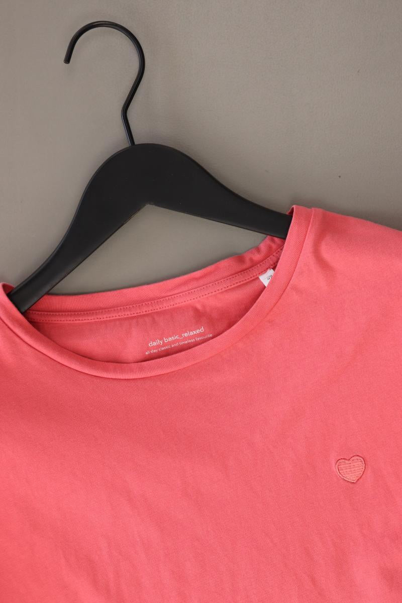 Opus T-Shirt Gr. 42 Kurzarm pink aus Baumwolle