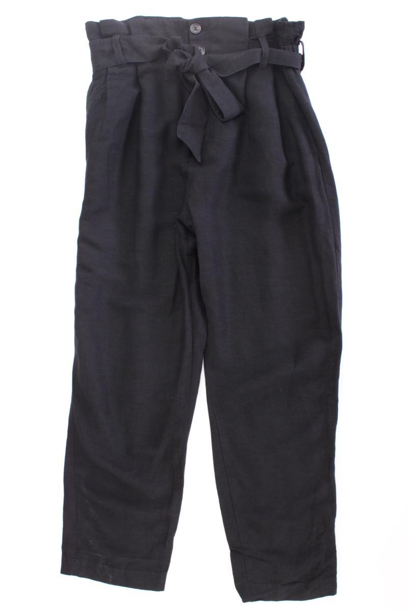 H&M Hose mit Leinen Gr. 36 schwarz