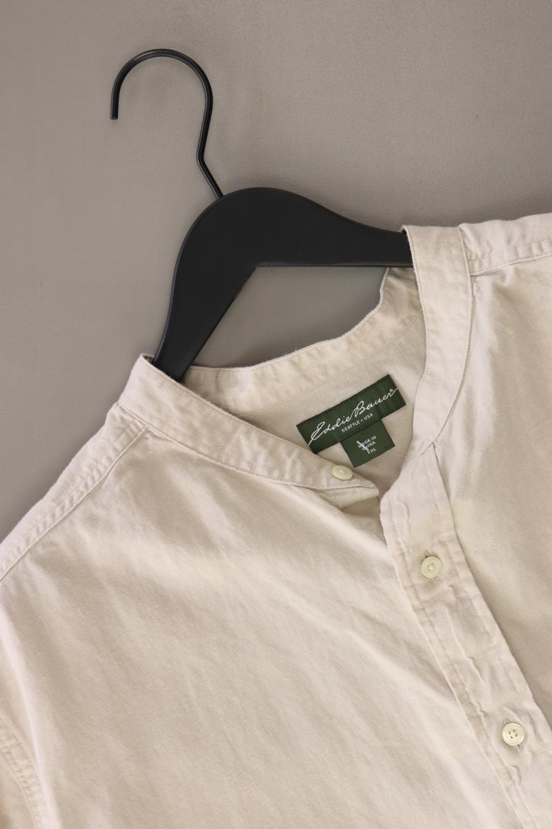 Eddie Bauer Leinenhemd für Herren Gr. XXL Kurzarm creme