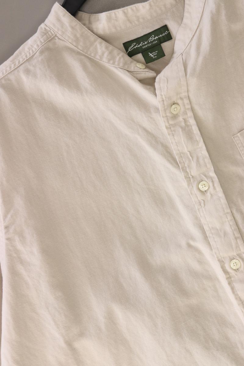 Eddie Bauer Leinenhemd für Herren Gr. XXL Kurzarm creme