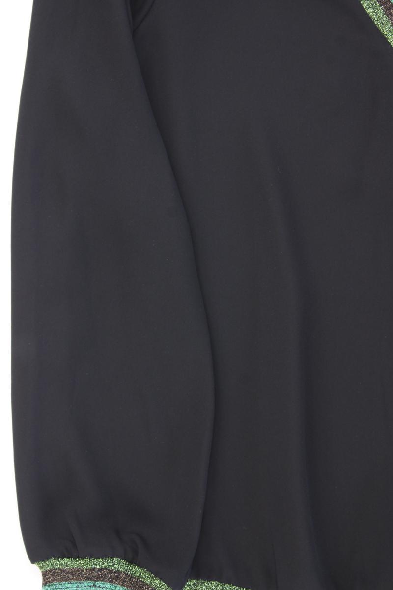 1.2.3 Paris Langarmbluse Gr. 34 neuwertig mit Glitzer schwarz aus Polyester