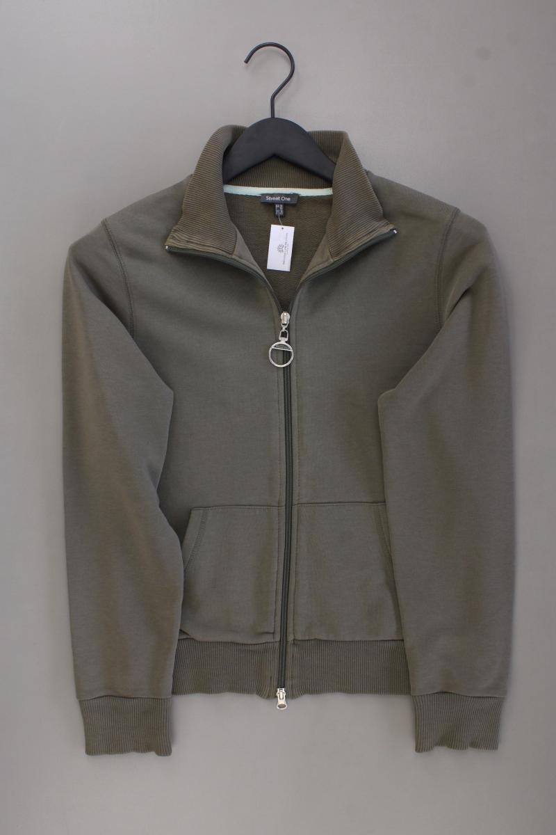 Street One Classic Cardigan Gr. 38 Langarm Vintage olivgrün aus Baumwolle