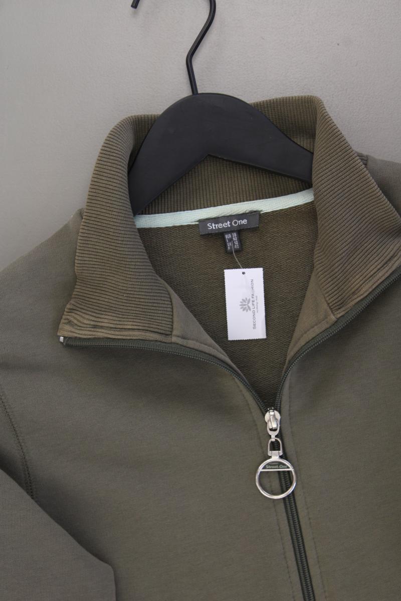Street One Classic Cardigan Gr. 38 Langarm Vintage olivgrün aus Baumwolle