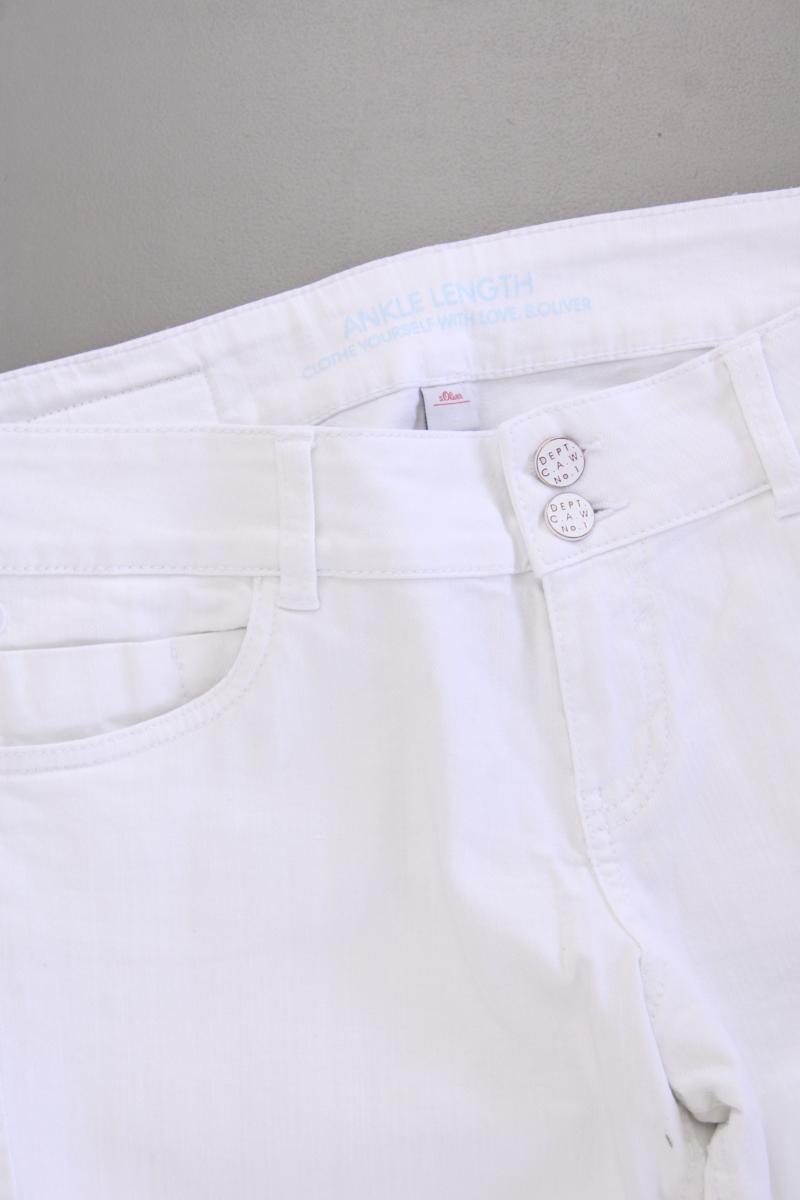 s.Oliver Skinny Jeans Gr. 38 weiß aus Baumwolle