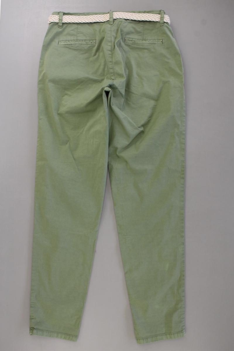 Esprit Chinohose Gr. 38/L32 mit Gürtel olivgrün aus Baumwolle