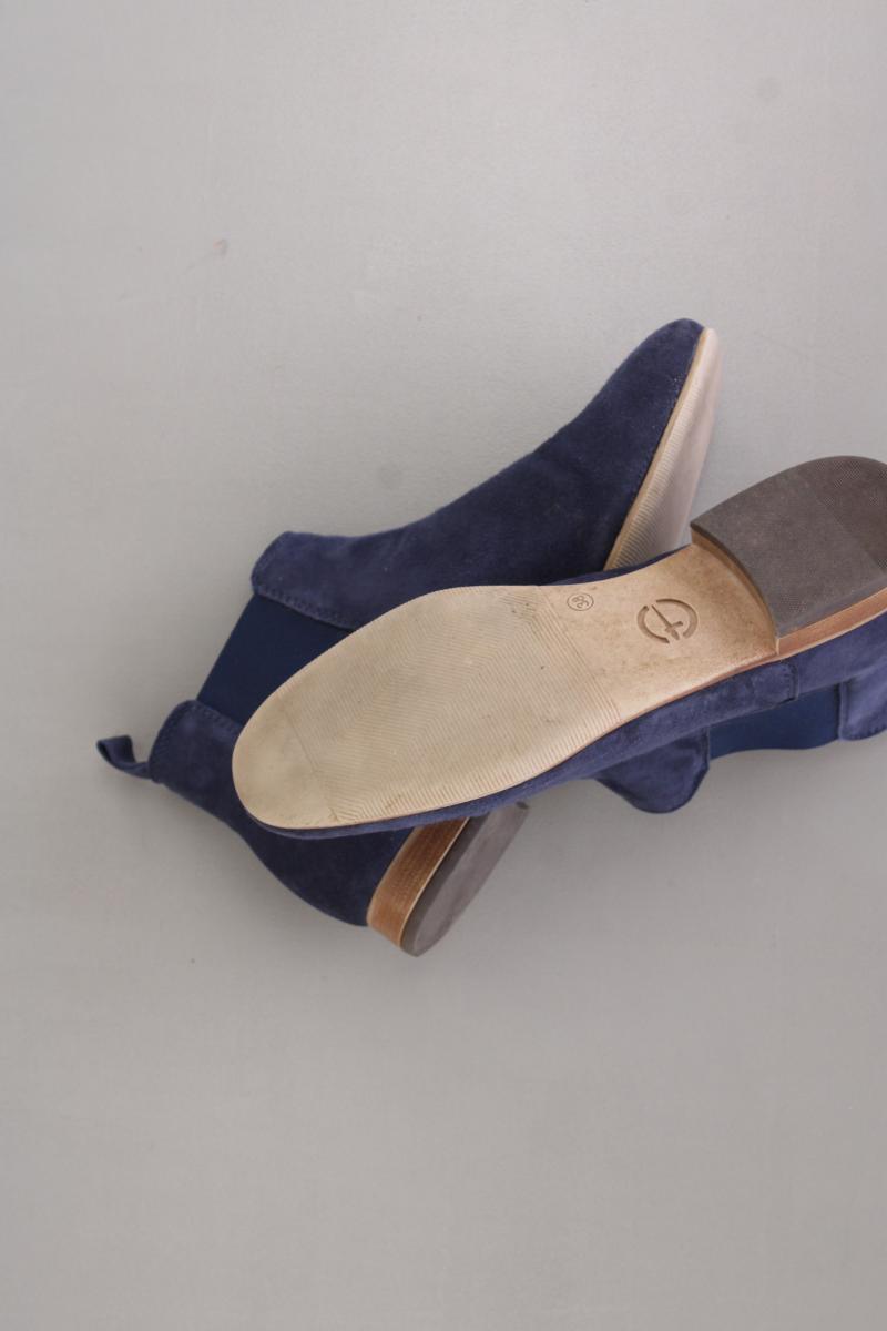 Tamaris Stiefeletten Gr. 38 blau aus Leder