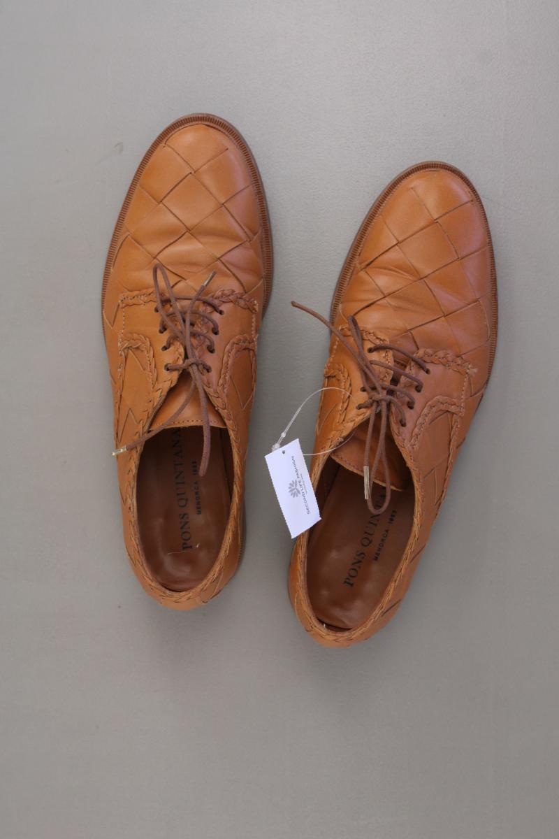 PONS QUINTANA Schuhe Gr. 41 braun aus Leder