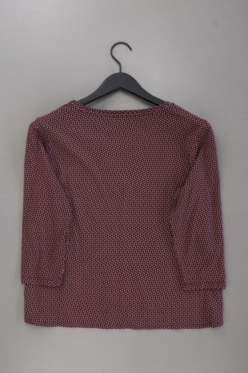 Tom Tailor Shirt mit V-Ausschnitt Gr. M geometrisches Muster 3/4 Ärmel rot