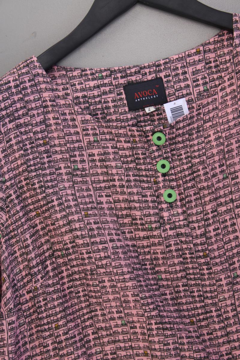 Avoca Kurzarmkleid mit Seide Gr. M neuwertig rosa aus Baumwolle