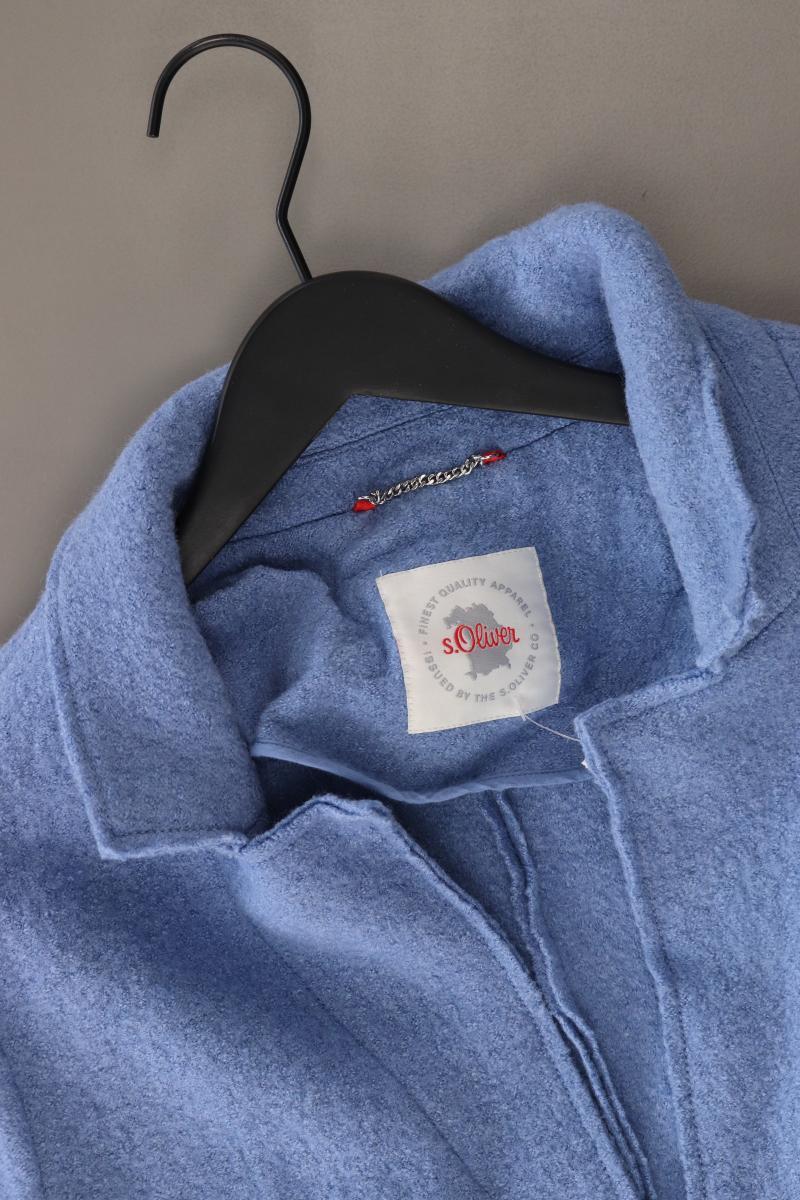 s.Oliver Regular Mantel Gr. 44 blau aus Viskose