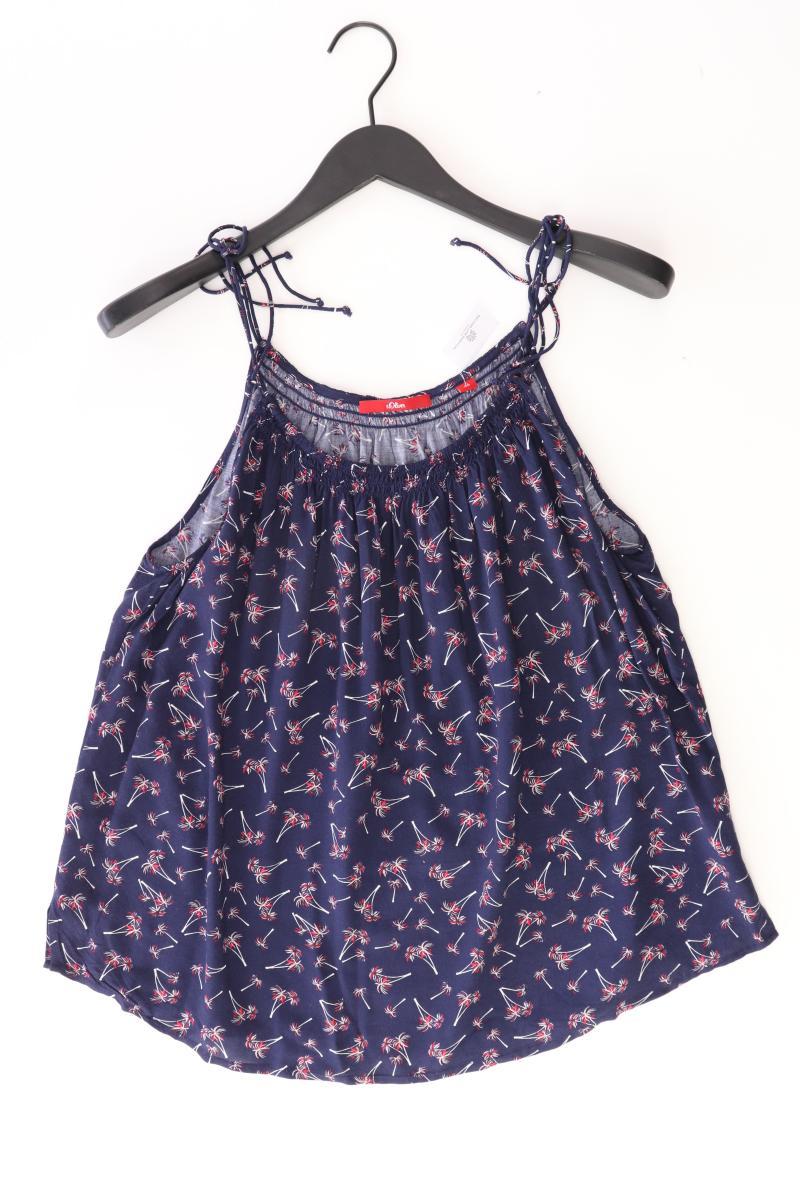 s.Oliver Spaghetti-Top Gr. 44 blau aus Viskose