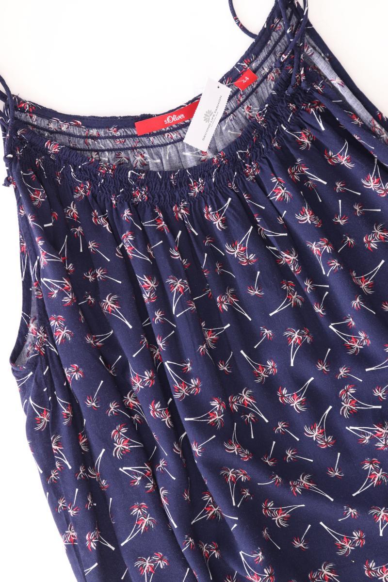 s.Oliver Spaghetti-Top Gr. 44 blau aus Viskose